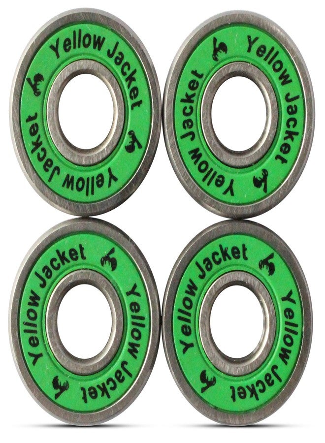 يلو جاكيت محامل سكوتر ممتازة من يلو جاكيت، سكوتر ركل، 608، ABEC 11، أخضر غابة (عبوة من 4 قطع) - Image 3